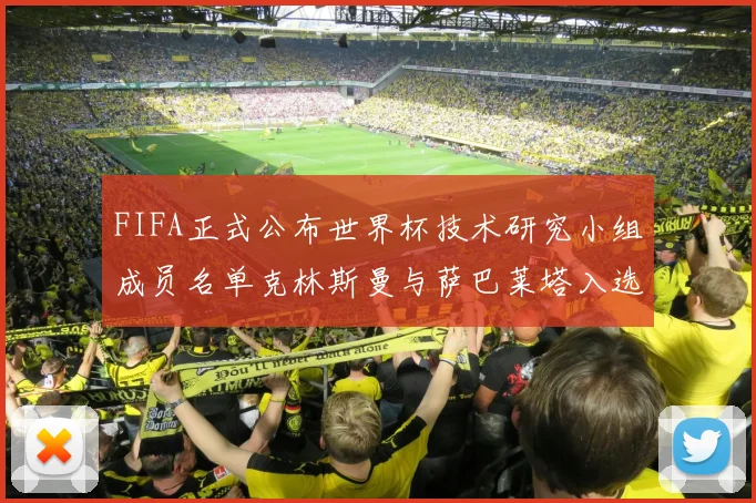 FIFA正式公布世界杯技术研究小组成员名单克林斯曼与萨巴莱塔入选